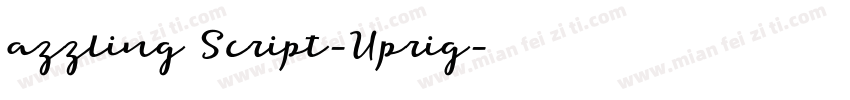 azzling Script-Uprig字体转换